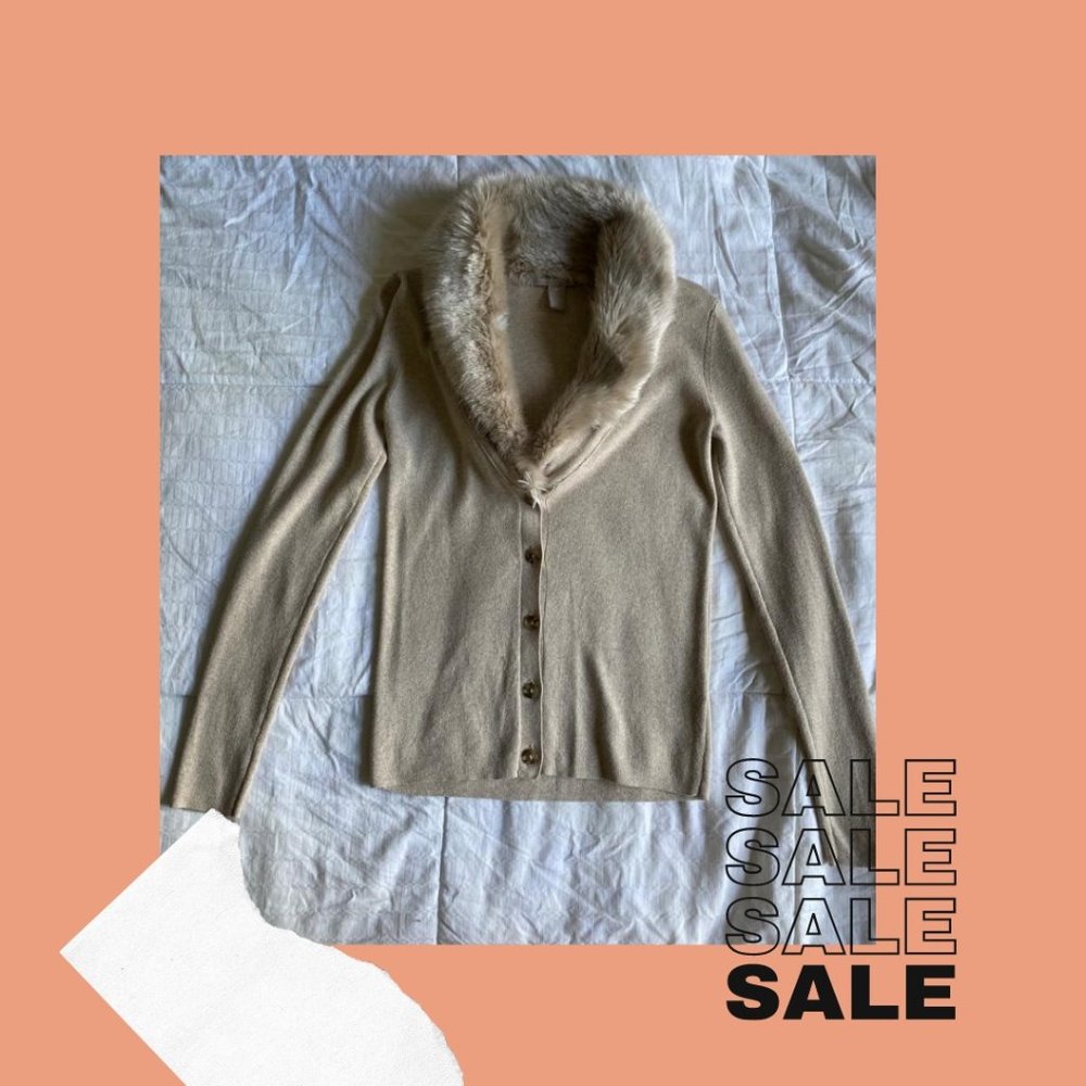 Classy fur nude sweater (faux fur)